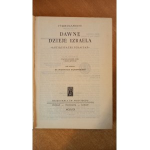 Dawne dzieje Izraela - Józef Flawiusz 1962 r. /m.