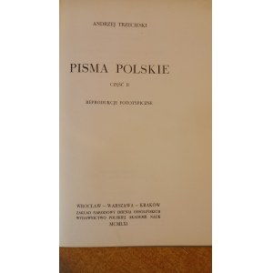 Pisma polskie - cz. II - Andrzej Trzecieski