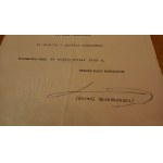 Brązowy Krzyż Zasługi II RP nadanie Kolej - Sławoj Składkowski PODPIS - 1938 r.