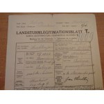 Pospolite Ruszenie Karta Legitymacyjna Kraków 1917 r.