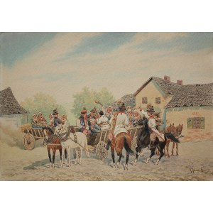 Kajetan KOSIŃSKI (1847-1935), The Wedding of Cracow
