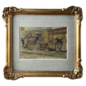 Tadeusz RYBKOWSKI (1848 Kielce - 1926 Lwów), Ulica Serbska we Lwowie
