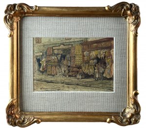 Tadeusz RYBKOWSKI (1848 Kielce - 1926 Lwów), Ulica Serbska we Lwowie