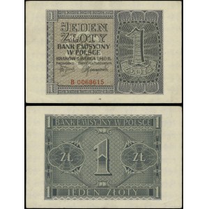 Poland, 1 zloty, 1.03.1940