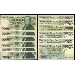 Polen, Satz: 6 x 5.000 Zloty, 1.06.1982