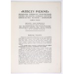 RZECZY Piękne. R. 1, nr 3. 1918
