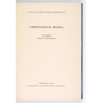 WŁODARSKI Bronisław - Chronologia polska. Praca zespołowa pod red. ... Warszawa 1957. PWN. 8, s. 490, [1]. opr....
