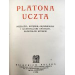 Platon - Dzieła Platona - Protagoras, Fajdros, Uczta, Eutyfron - 1918/24 Warszawa [ Ozdobna oprawa]