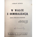 Lechicki C.- W walce z demoralizacją - T.I-II - komplet, Miejsce Piastowe 1932