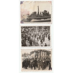 Józef Piłsudski - funérailles 3 photographies (1058)