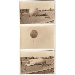 Poznań / Pozen - stadion / zawody balonowe 10957 rok - 3 fotografie (1061)