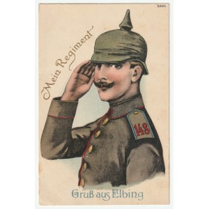 Elbląg / Elbing - plukovná karta - IR 148 (1107)