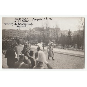 Bydgoszcz - Bromberg - IR 14 marsz z generałem Liebach na czele (1120)