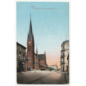 Torun / Thorn - St. Catherine's garrison church with Warszawska Street / Garnisonkirche u. Friedrichstrasse (1348)