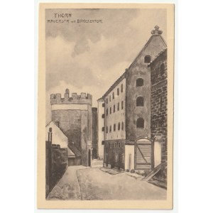 Torun / Thorn - view of the Bridge Gate / Mauerstr mit Brückentor (1350)
