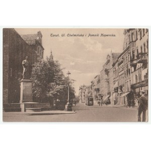 Torun - Chelminska Street and the Monument to Nicolaus Copernicus (1359)