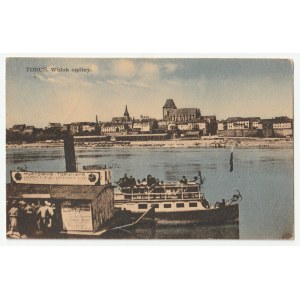 Toruń / Thorn - widok na Nabrzeże Wiślane 1916. Panorama Starego Miasta (1387)