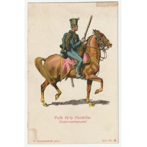 Regiment 10 - ty Hussars. Hussar - private - Z. Rozwadowski ca. 1910. (1456)