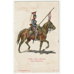 Pułk 1 - szy Ułanów. Ułan - szeregowiec ok. 1910 r. (1460)