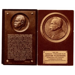 Marshal Joseph Pilsudski. Set of 2 pcs. (2305)