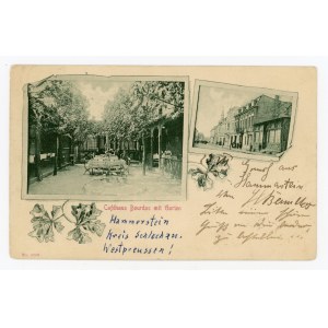 Black - Bourdos cafe with garden and street view (732)