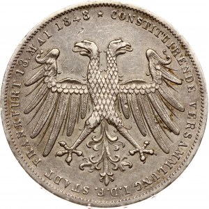 Germany Frankfurt 2 Gulden 1848 Archduke Johann