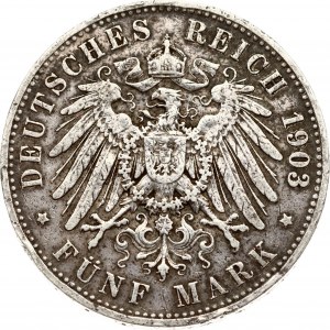 Germany Prussia 5 Mark 1903 A