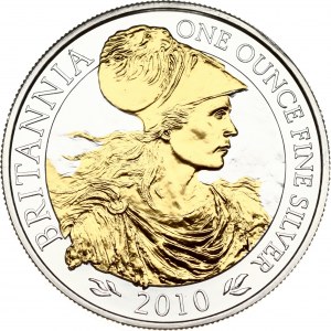 Great Britain 2 Pounds 2010 gold platting