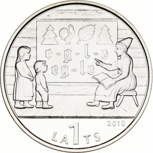 Latvia 1 Lats 2010 The Latvian ABC Book