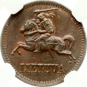 Lithuania 1 Centas 1936 NGC MS 64 BN