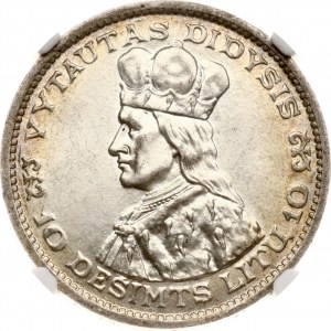 Lithuania 10 Litu 1936 Vytautas NGC MS 62