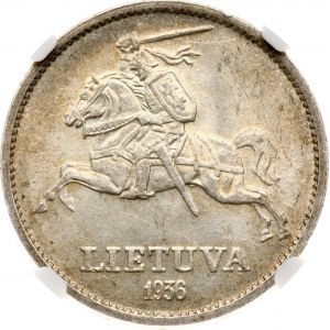 Lithuania 10 Litu 1936 Vytautas NGC MS 62