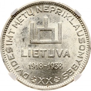 Lithuania 10 Litu 1938 Antanas Smetona NGC MS 62