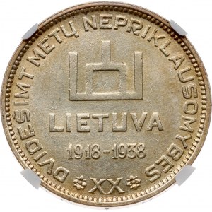 Lithuania 10 Litu 1938 Smetona NGC MS 61