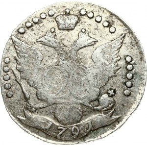 Russia 20 Kopecks 1791 СПБ (R1)