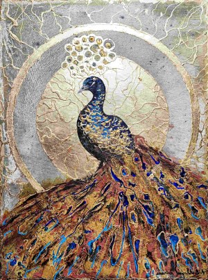 Mariola Świgulska, Paw w ornamencie secesji, 2024