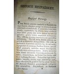 HISTORYA HISZPAŃSKA tom I-II wyd. 1799r.