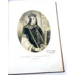 LESSER- KRÓLOWIE POLSCY wizerunki zebrane i rysowane przez Alexandra wyd. 1860 oprawa A. Kantora