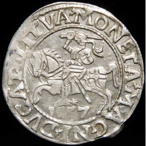 Zygmunt II August, Półgrosz 1557, Wilno - LI/LITVA