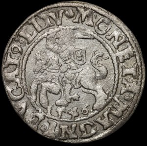 Sigismund II Augustus, Half-penny 1546, Vilnius - older Eagle type - L/LITV