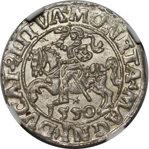 Sigismund II Augustus, Halbpfennig 1550, Wilna - LI/LITVA - schön