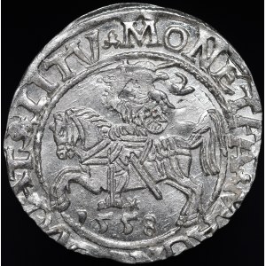 Sigismund II Augustus, Half-penny 1558, Vilnius - LI/LITV - destrukt