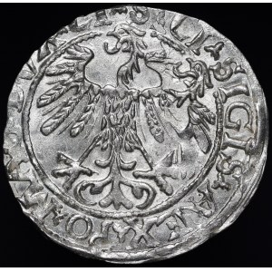 Sigismund II Augustus, Half-penny 1558, Vilnius - LI/LITV - destrukt
