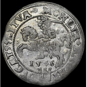 Sigismund II Augustus, Lithuanian foot penny 1546, Vilnius - LIT/LITVA - AVGG error - rare