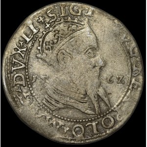 Sigismund II Augustus, Trojak 1562, Vilnius - wide - rare