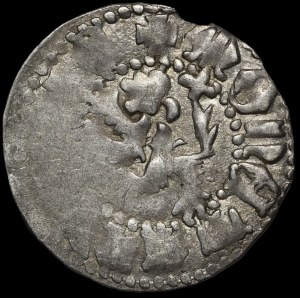 Ladislaus II Jagiello, Rus' quarto without date, Lviv - 2 reverse surrounds and x by the tail - very rare.