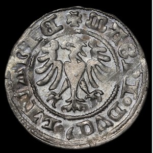 Alexander Jagiellonian, Vilnius halber Pfennig - LTVANIE - schön und sehr selten