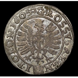 Sigismund III Vasa, Grosz 1605, Cracow - beautiful and rare
