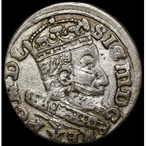 Sigismondo III Vasa, Grosz 1607, Cracovia - busto senza bordo - molto raro
