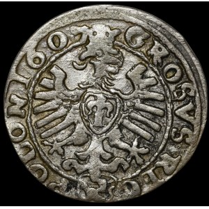 Sigismondo III Vasa, Grosz 1607, Cracovia - busto senza bordo - molto raro